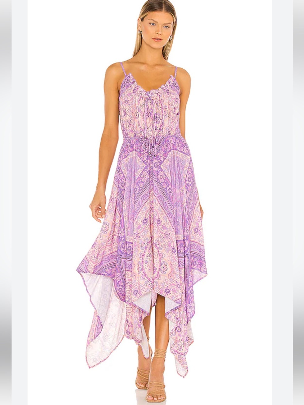 Spell & The Gypsy Collective Farrah Kerchief Sundress in Lilac - Picture 3 of 14
